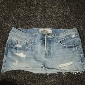 Hollister denim skirt